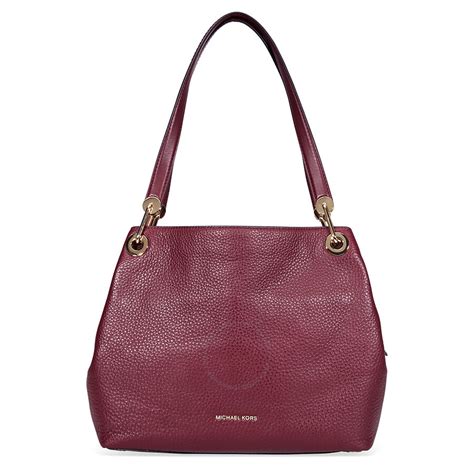 michael kors tote raven handbag oxblood|Michael Kors raven bag.